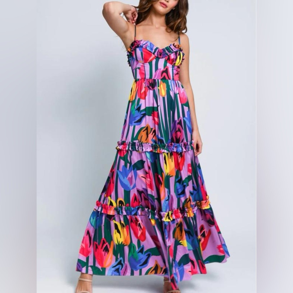 Hutch
Mayfair Ruffle Bustier Maxi Dress size 14